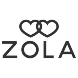 "Zola" logo (Spagnolo Photography is listed on Zola, where one of their weddings was featured in the "Real Weddings" section)