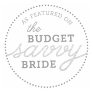 "As Featured on the Budget Savvy Bride" badge