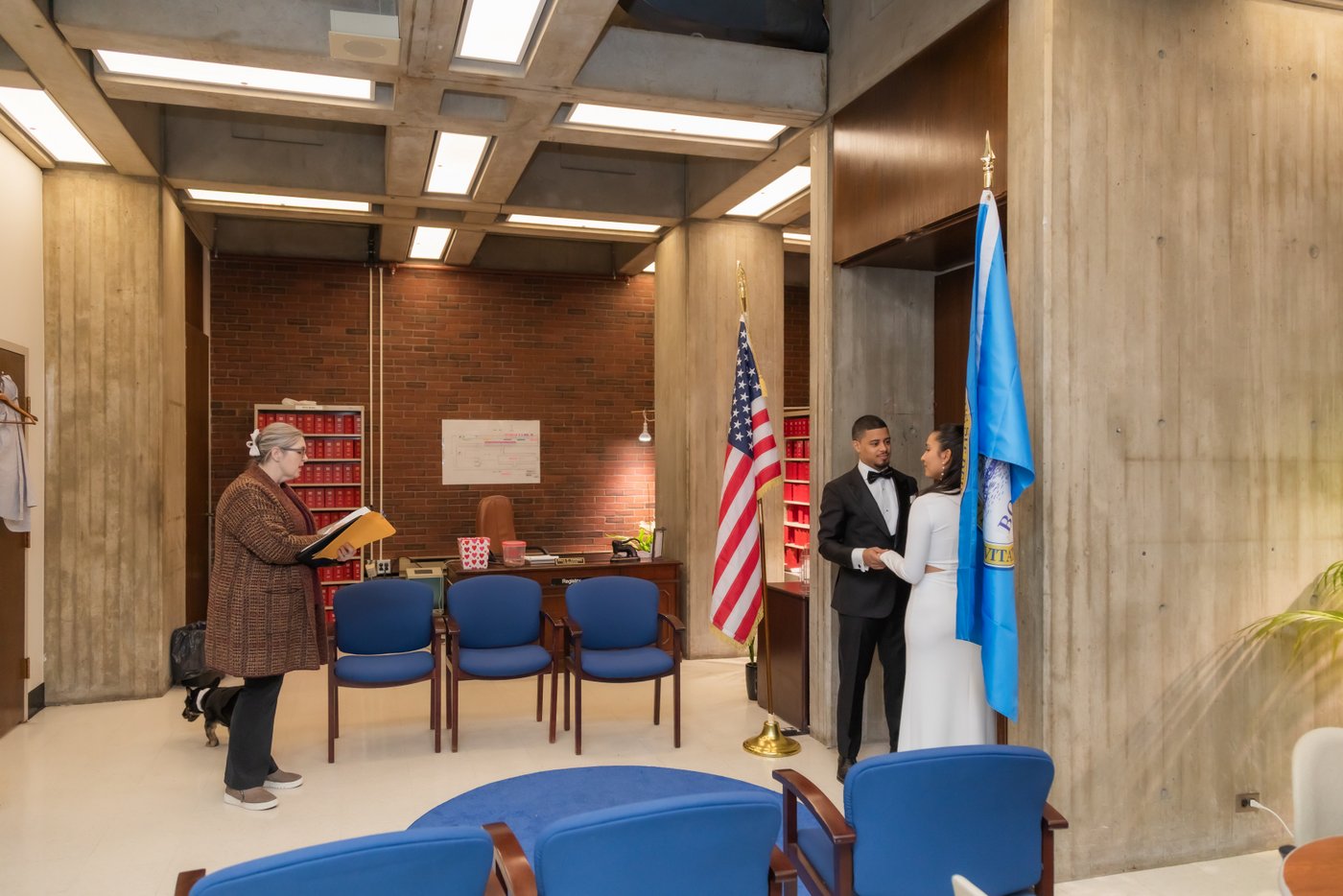 A scene from the ceremony