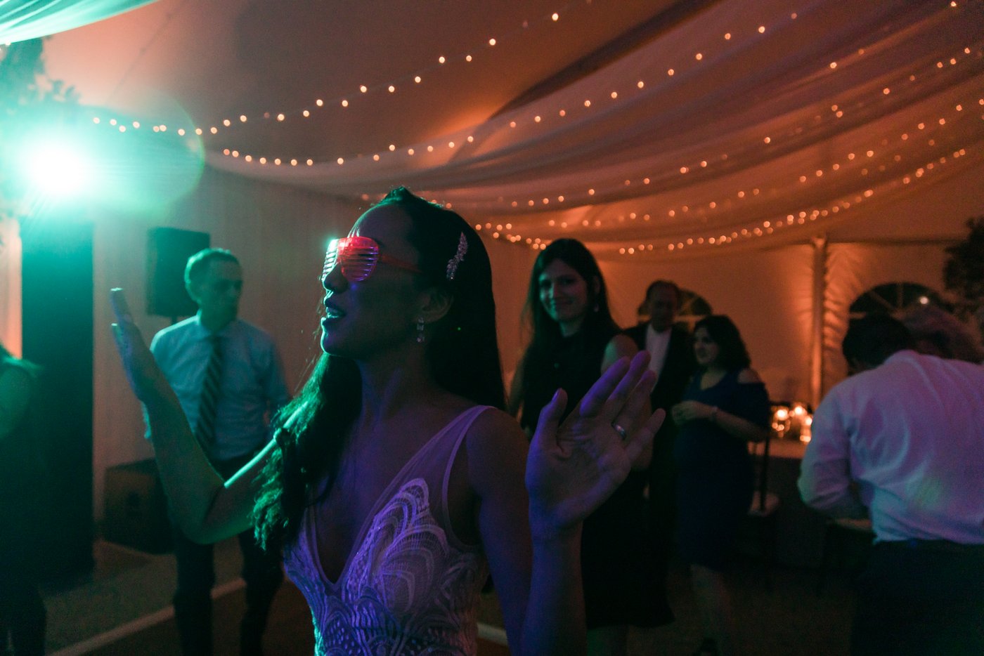 Bride on the dance floor at Misselwood Estate wedding in Beverly MA