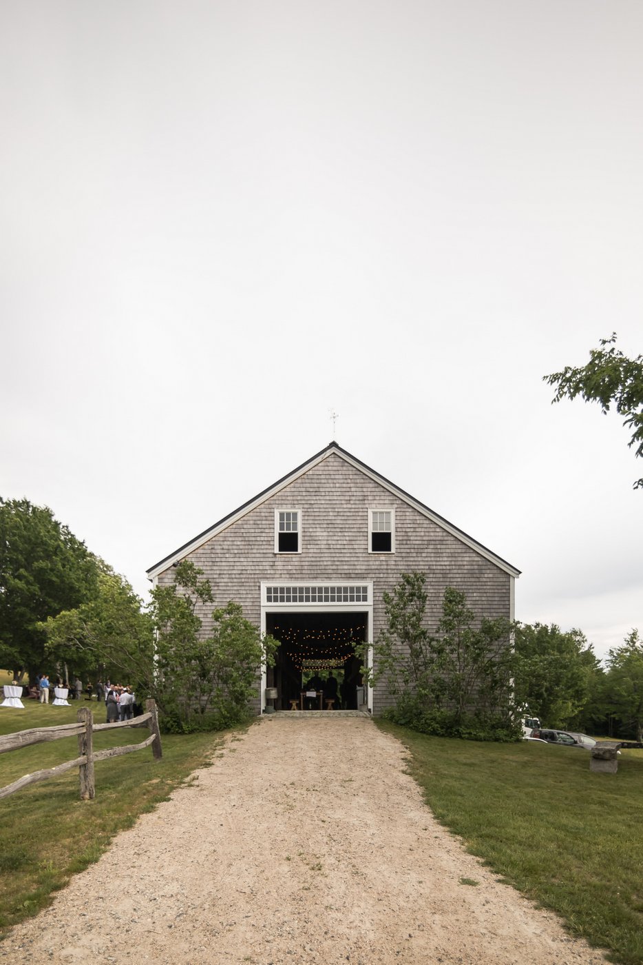 The barn that was the venue of Mary and Matt's wedding